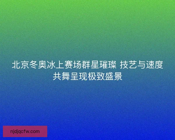 北京冬奥冰上赛场群星璀璨 技艺与速度共舞呈现极致盛景 北京冬奥冰上赛场群星璀璨 技艺与速度共舞呈现极致盛景